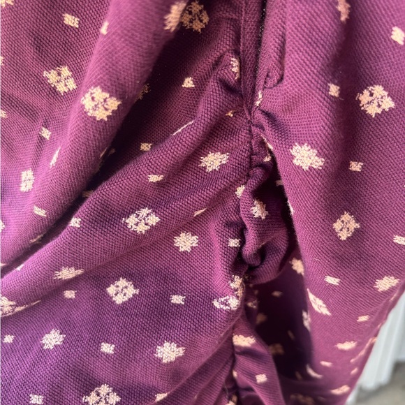 Pulling printed ruched cotton midi dress - Picture 4 of 12